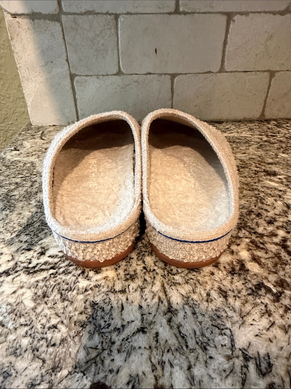 Rothy's The Cozy Clogs in Beige Women’s size 7 - Picture 3 of 9